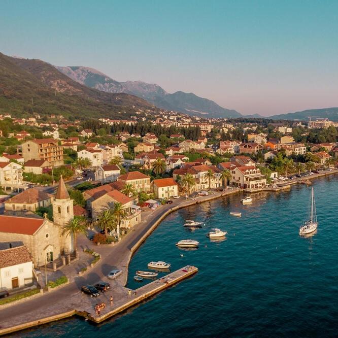 Guesthouse Giraffe Donja Lastva Dış mekan fotoğraf